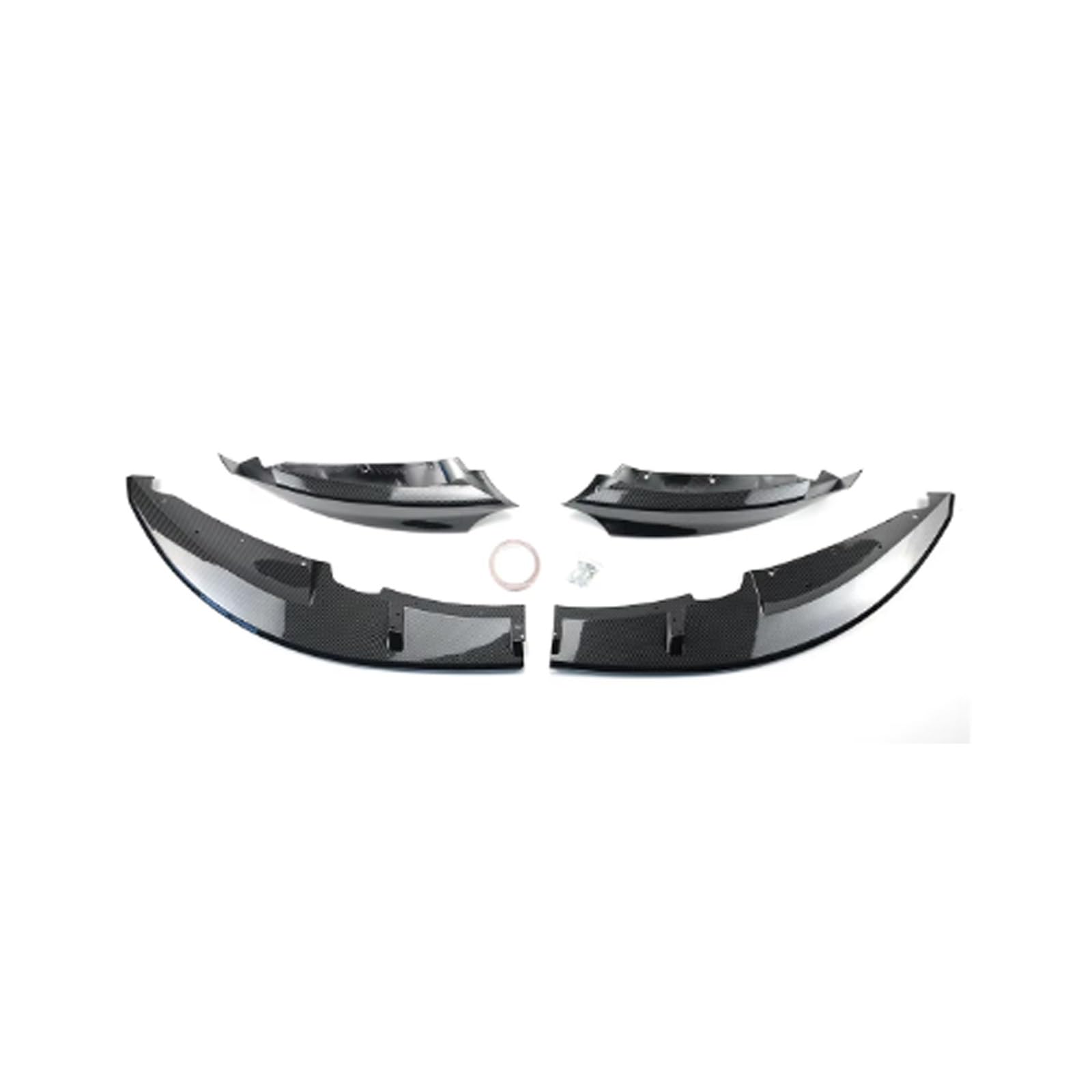 Front Spoiler Lippe Für 1 Serie Für E82 Für M-Sport 2007-2013 Auto Vorderen Stoßfänger Lip Diffusor Spoiler Beschützer Auto Frontlippe Spoiler(Carbon Fiber Style) von Mtuqvma