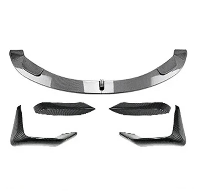 Front Spoiler Lippe Für 3 Serie Für 4 Serie Für M3 Für M4 Für F80 F81 F82 F83 2014-2020 Front Diffusor Lip Guard Kit Spoiler Auto Frontlippe Spoiler(Carbon Look Set) von Mtuqvma