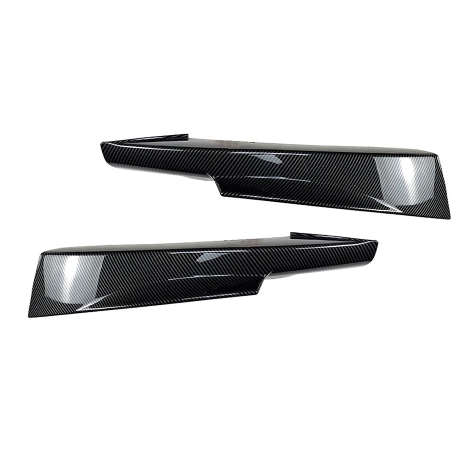 Front Spoiler Lippe Für 3 Serie Für E90 Für LCI Für M-Sport 2009-2012 Auto Stoßstange Vorne Lip Schaufel Lip Spoiler Schutzfolie Auto Frontlippe Spoiler(Carbon Look Splitter) von Mtuqvma