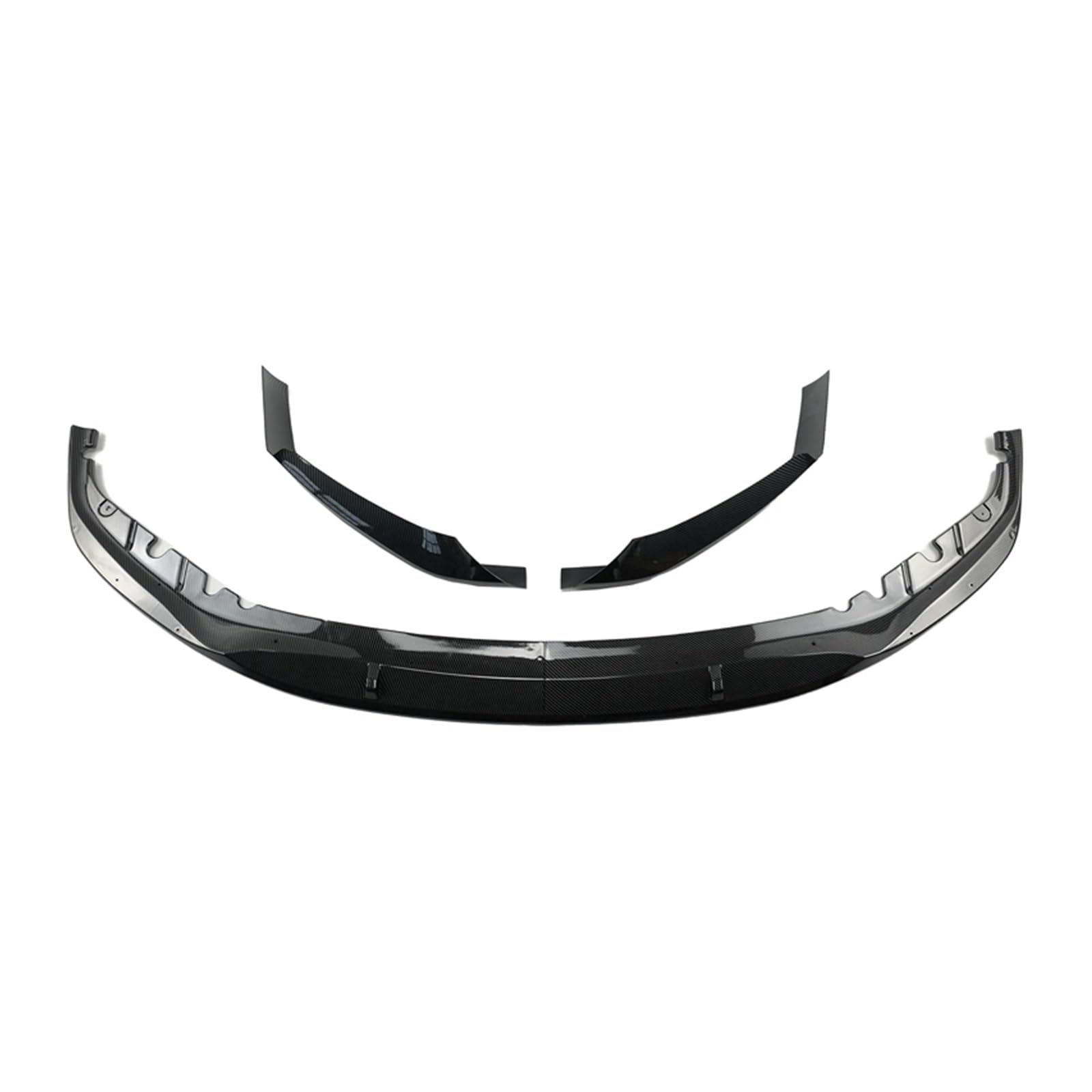 Front Spoiler Lippe Für 5 Serie Für G30 Für G31 Für M-Tech Für M Für Sport 2017-2020 4PCS Auto Frontschürze Lip Spoiler Auto Frontlippe Spoiler(Carbon Fiber Style) von Mtuqvma