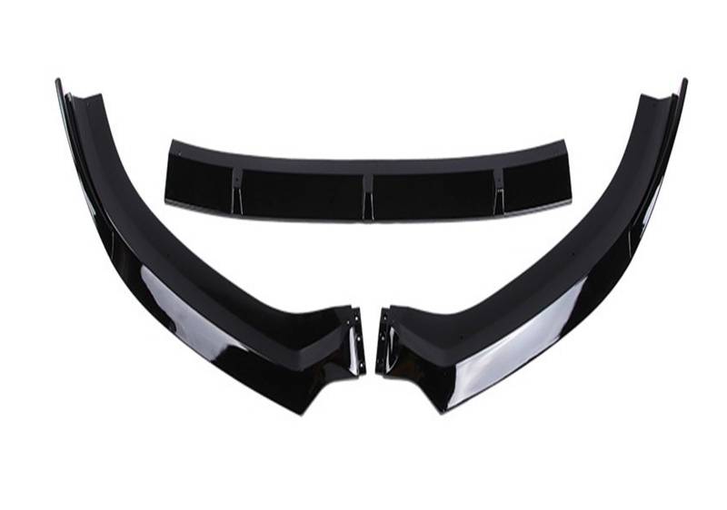 Front Spoiler Lippe Für A3 Für 8V Für S-LineFür S3 Standard Limousine Version 2017-2020 Auto Vorderen Stoßfänger Canard Lip Lower Spoiler Body Kits Auto Frontlippe Spoiler(A3 S3 Sport Black) von Mtuqvma