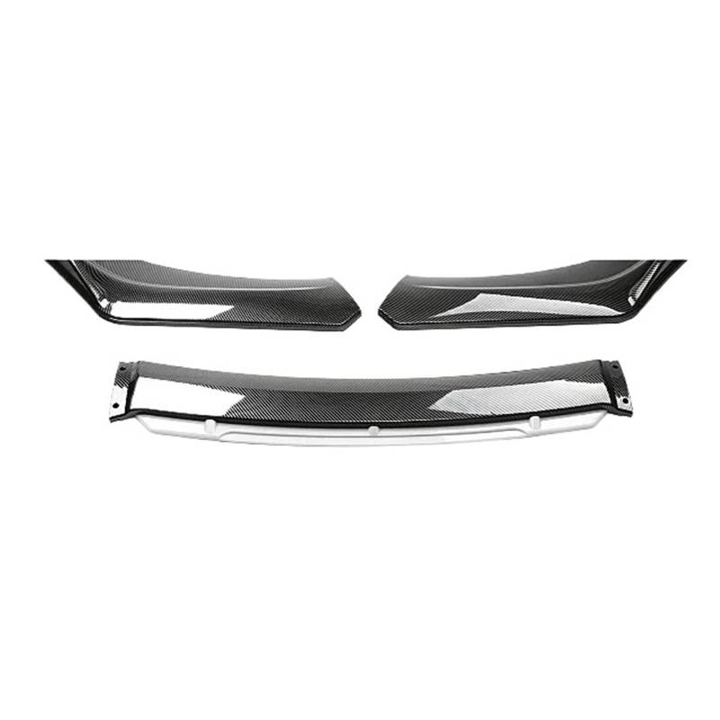 Front Spoiler Lippe Für A3 Für A4 Für A6 Für Q3 Für S3 S4 S6 Für B6 B7 B8 B 8,5 Front Spoiler Diffusor Bodykit Splitter Front Lip Auto Frontlippe Spoiler(Carbon White) von Mtuqvma