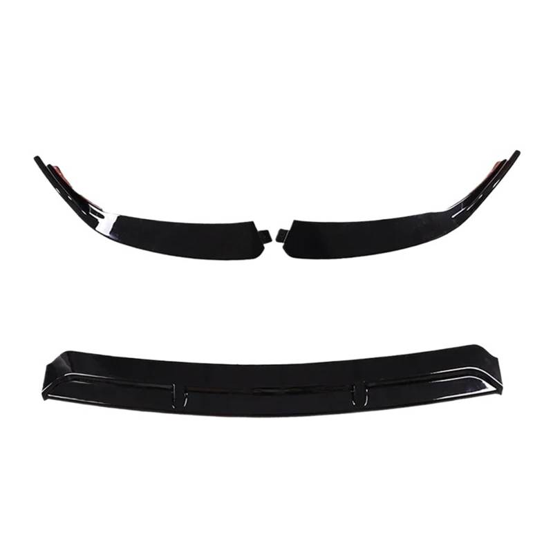 Front Spoiler Lippe Für Benz Für C Klasse Für W205 Für C205 Für C200 Für C250 Für C260 Für C300 Für C400 Für C450 Auto Coupe Frontschürze Lip Spoiler Auto Frontlippe Spoiler(Black(2019-2021)) von Mtuqvma