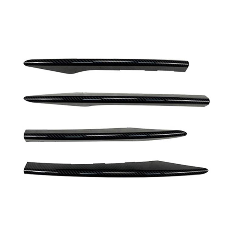 Front Spoiler Lippe Für Benz Für E Klasse Für W213 Für E200 E260 E300 E300e E450 2021-2023 Auto Vorderen Stoßfänger Lip Spoiler Dekorieren Trim Auto Frontlippe Spoiler(Carbon Look2) von Mtuqvma