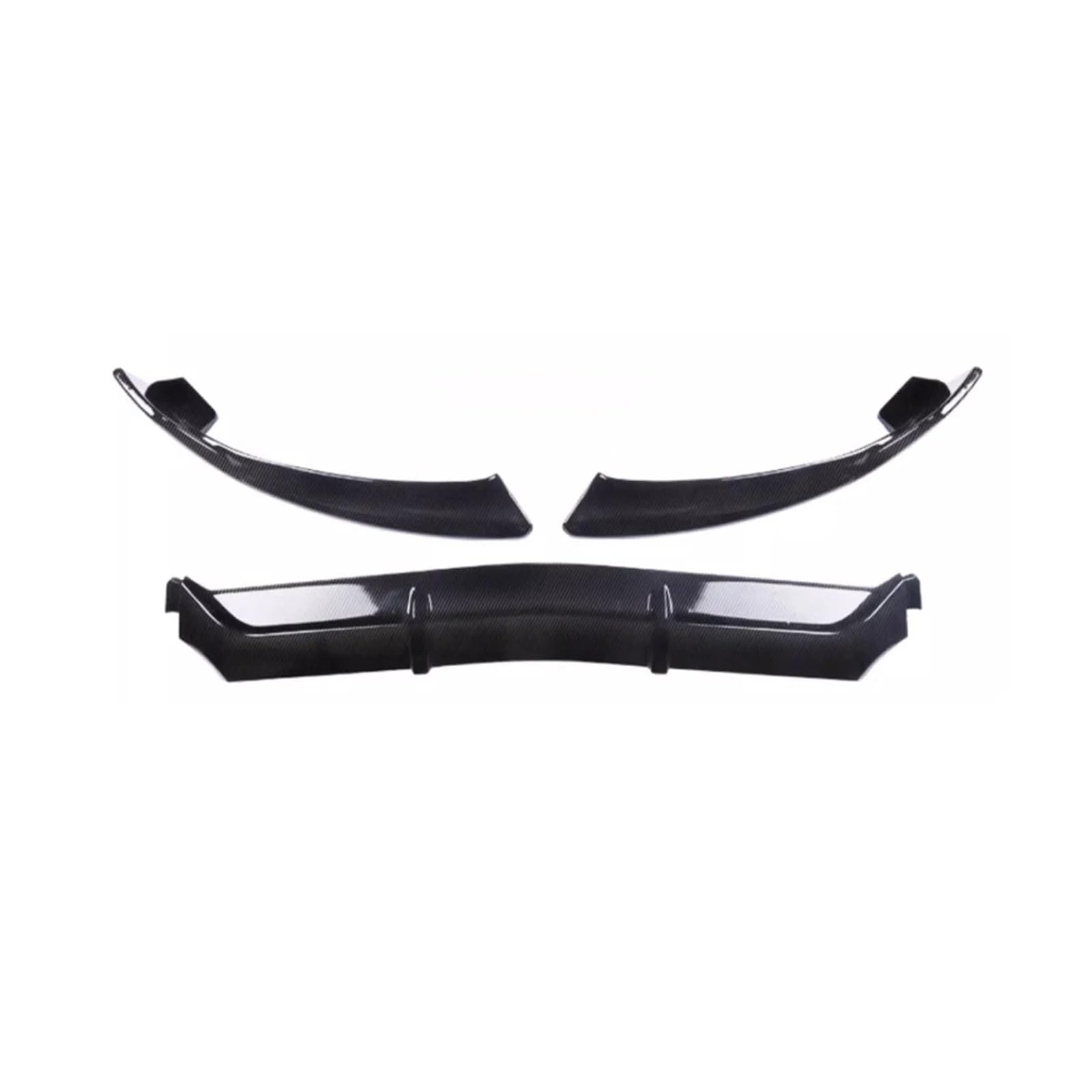 Front Spoiler Lippe Für Benz Für GLC Für X253 Für C253 Für Coupe Für GLC200 Für GLC260 Für GLC300 2016-2019 Auto Vorderen Lip Body Kit Spoiler Auto Frontlippe Spoiler(Carbon Look) von Mtuqvma