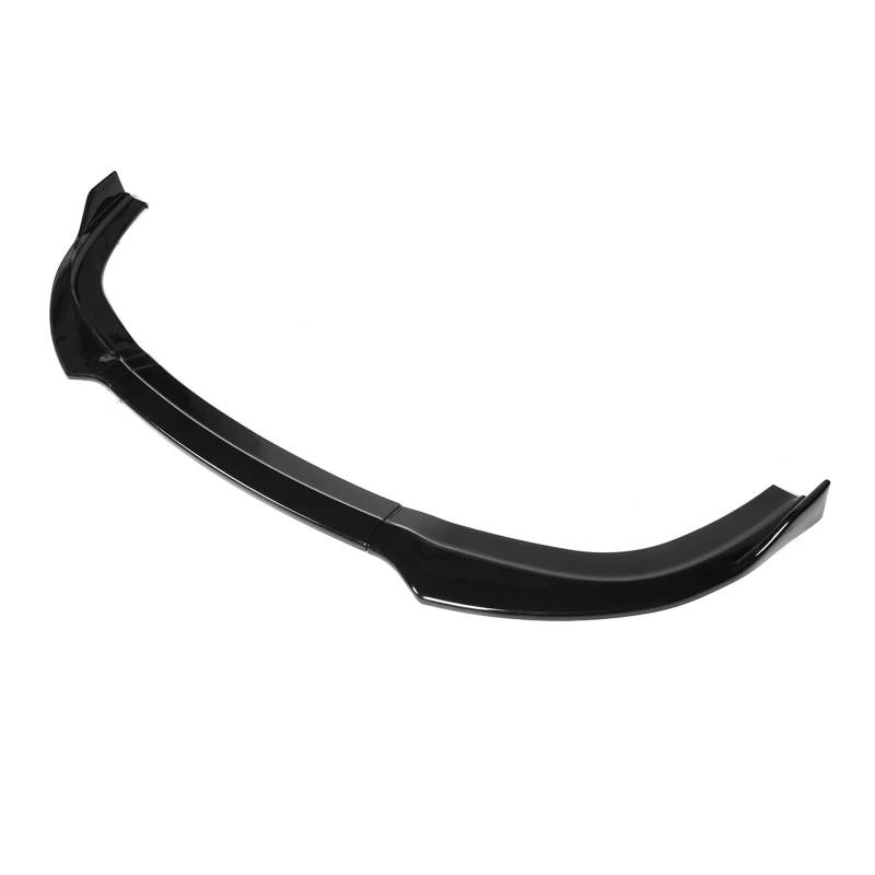 Front Spoiler Lippe Für Chrysler Für 300 Für SRT8 2012-2014 3X Auto Front Lip Splitter Spoiler Diffusor Schutz ABS Kit Auto Frontlippe Spoiler(Gloss Black) von Mtuqvma