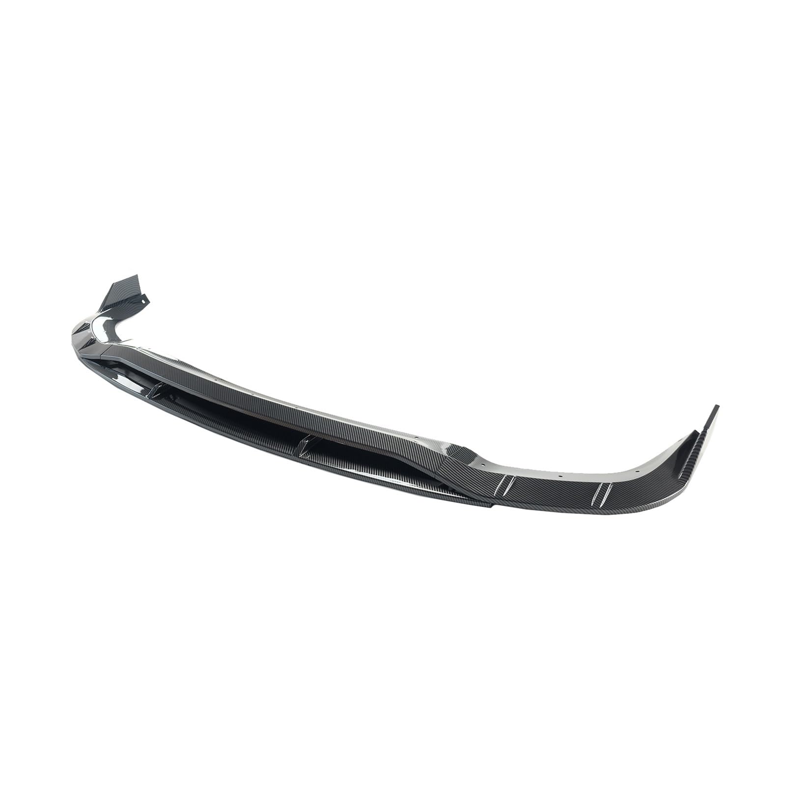 Front Spoiler Lippe Für Dodge Für Durango Für SRT Für Hellcat 2021-2024 Auto Vorderen Stoßfänger Lip Dämon Stil Doppel Deck Spoiler Auto Frontlippe Spoiler(Carbon Fiber Style) von Mtuqvma