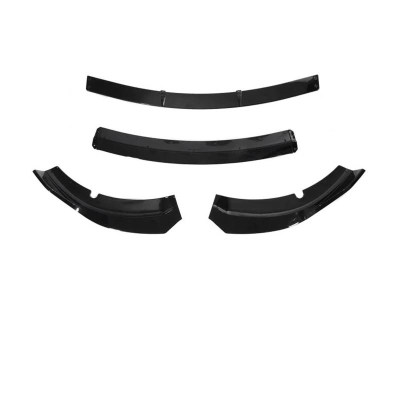 Front Spoiler Lippe Für Dodge Für Ladegerät Für SRT 2015-2020 4 Stücke Auto Vorderen Stoßfänger Lip Spoiler Splitter Körper Kit Auto Frontlippe Spoiler(Glossy Black) von Mtuqvma