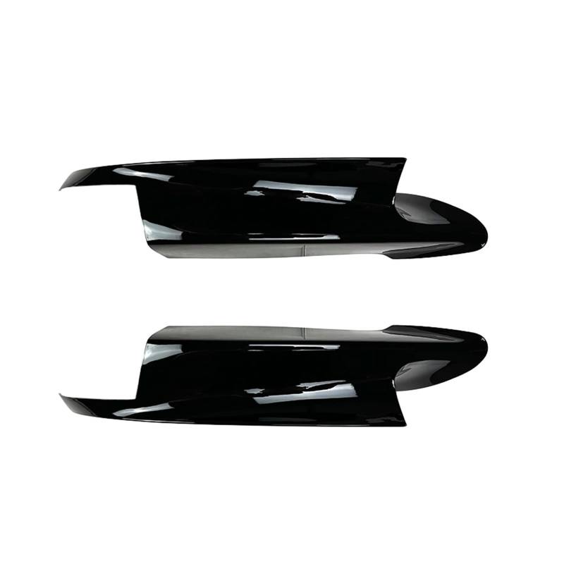 Front Spoiler Lippe Für E90 E91 E92 E93 Für M3 2007-2013 Frontschürze Seite Spoiler Ecke Abdeckung Untere Platte Lippe Auto Frontlippe Spoiler(Glossy Black) von Mtuqvma