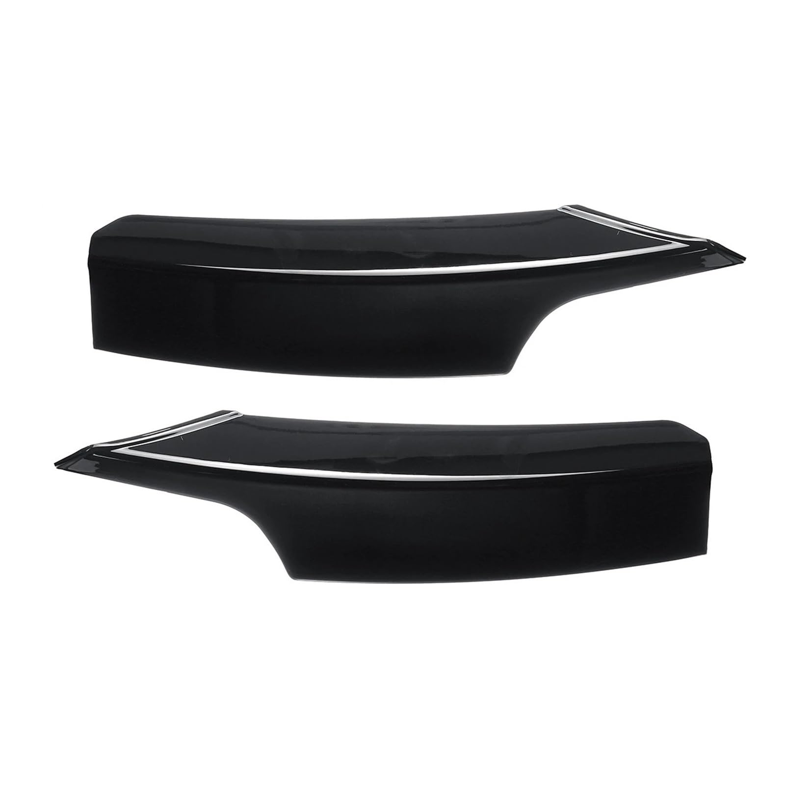 Front Spoiler Lippe Für F30 F31 Für M Für Sport 2012-2019 1 Paar Auto Front Lip Splitter Canards Lampe Augenbraue Rahmen Auto Frontlippe Spoiler(Type B-Glossy Black) von Mtuqvma