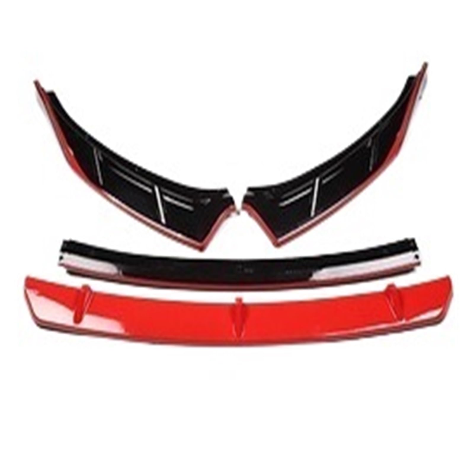 Front Spoiler Lippe Für Kia Für K5 Für DL3 Für Optima 2020 2021 Deflektor Schutz Frontschürze Lippe Kinn Körper Kit Auto Frontlippe Spoiler(Black plus red) von Mtuqvma