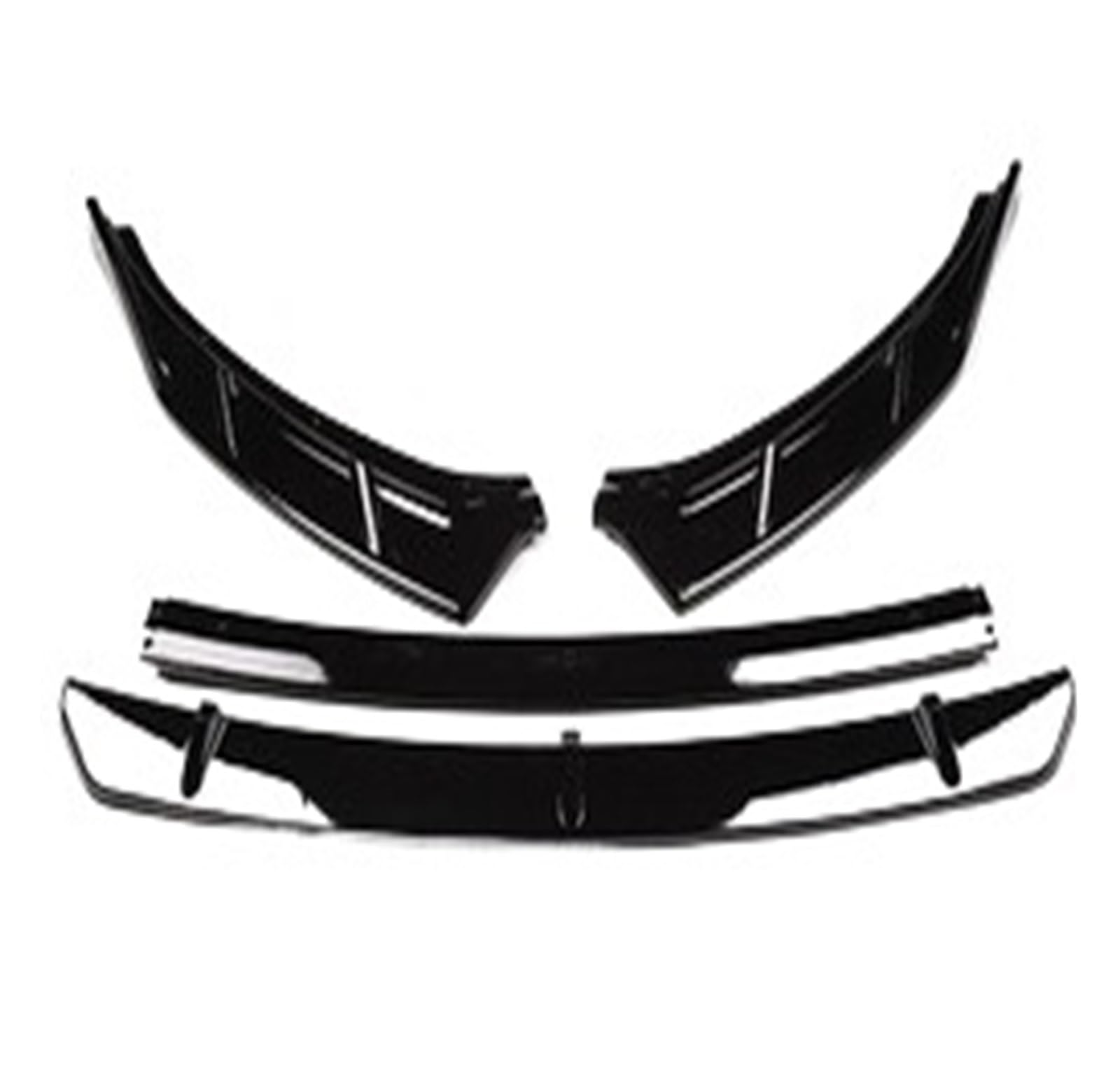 Front Spoiler Lippe Für Kia Für K5 Für DL3 Für Optima 2020 2021 Deflektor Schutz Frontschürze Lippe Kinn Körper Kit Auto Frontlippe Spoiler(Bright black) von Mtuqvma