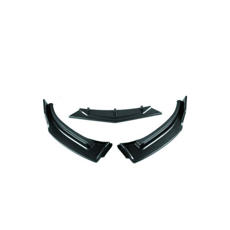 Front Spoiler Lippe Für Mazda 3 Für Axela 2014–2019, 3-teiliges Auto-Frontstoßstangen-Spoiler-Lippenkörper-Set Auto Frontlippe Spoiler(Carbon Fiber Look) von Mtuqvma