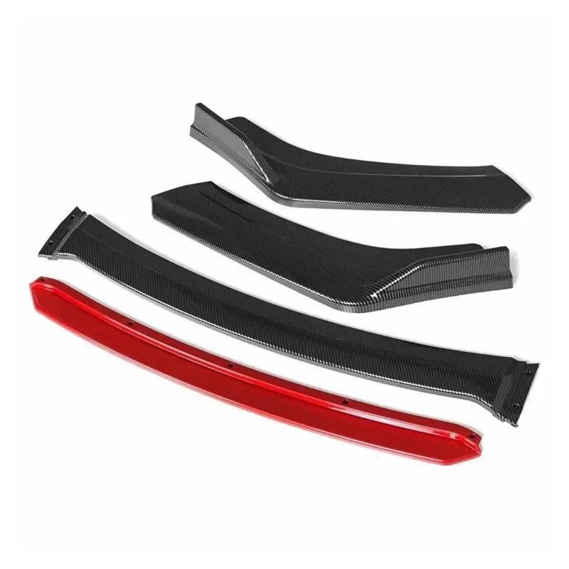 Front Spoiler Lippe Für Mini Für Cooper Für R55 R56 Für F55 F56 Front Lip Spoiler Body Kit Tuning Diffusor Universal Front Lip Auto Frontlippe Spoiler(Carbon -Red) von Mtuqvma