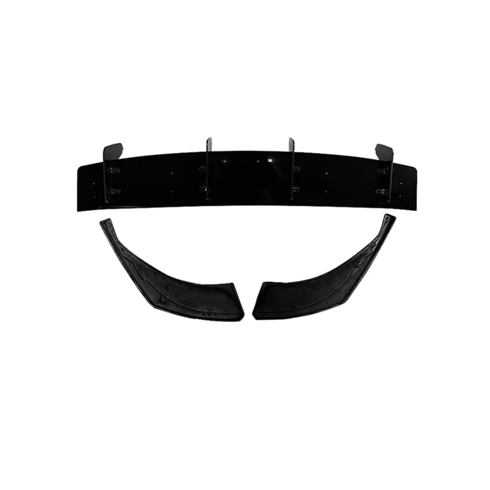 Front Spoiler Lippe Für Q8 2018 2019 2020 2021 2022 2023 Auto Heckstoßstange Lip Spoiler Body Kit Auto Frontlippe Spoiler(Glossyt Black2) von Mtuqvma