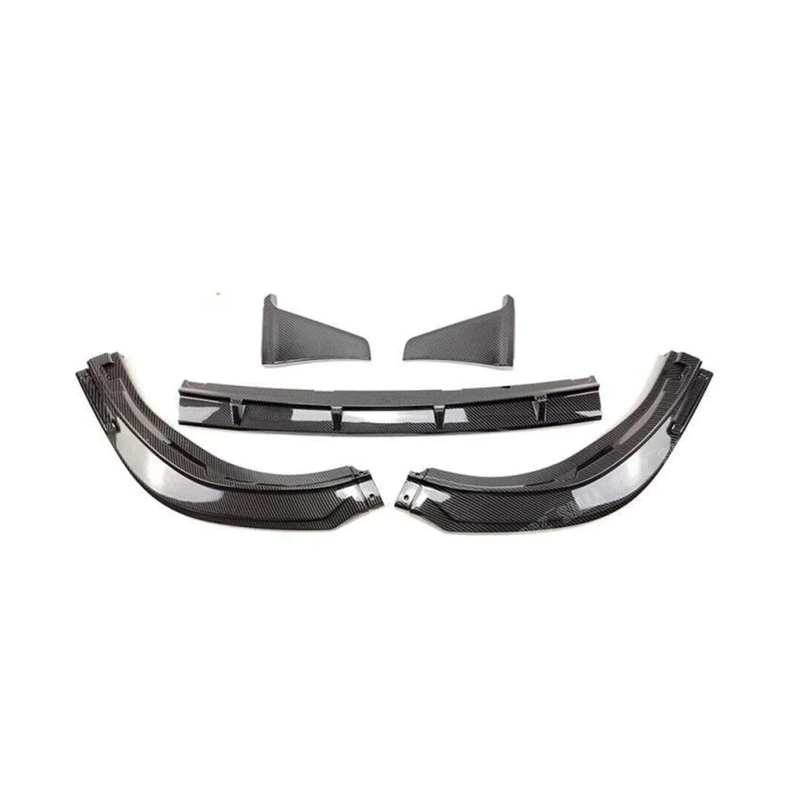 Front Spoiler Lippe Für Toyota Für Camry Für SE Für XSE 2018-2023 5PCS Auto Vorderen Stoßfänger Lip Spoiler Diffusor Winglet Auto Frontlippe Spoiler(Carbon Fiber Style) von Mtuqvma