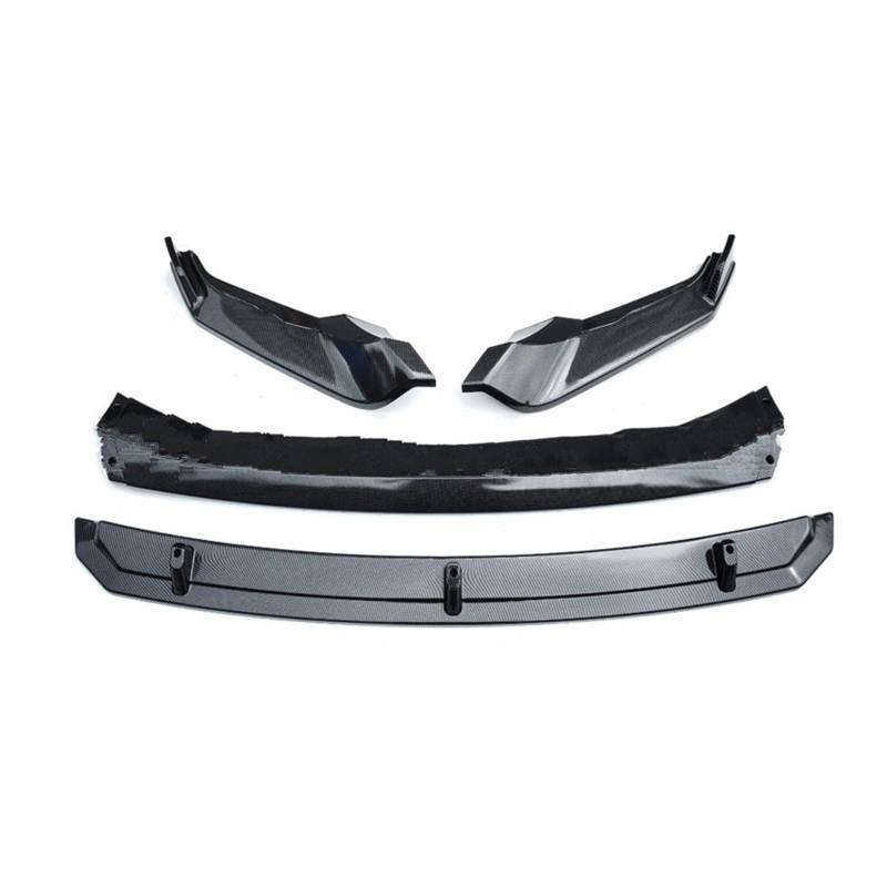 Front Spoiler Lippe Für VW Für Tiguan (nicht Für Line) 2022 2023 + Front Lip Spoiler Front Stoßstange Dekoration Auto Frontlippe Spoiler(Carbon color) von Mtuqvma