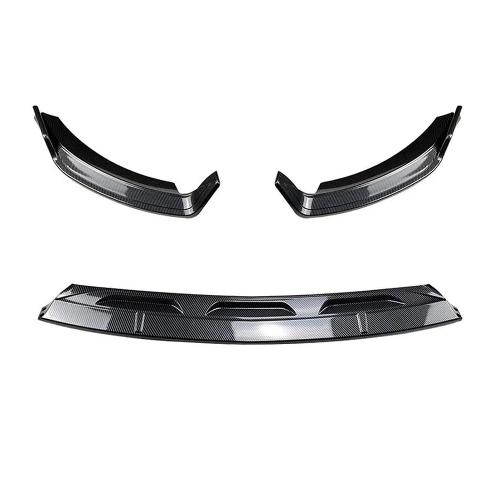 Frontstoßstange Lip Für Benz Für GLE W167 C167 GLE350 GLE450 GLE53 2020-2023 Frontschürze Lip Splitter Diffusor Spoiler Schutz Canard Deflektor Frontstoßstange Spoiler(Carbon Look) von Mtuqvma