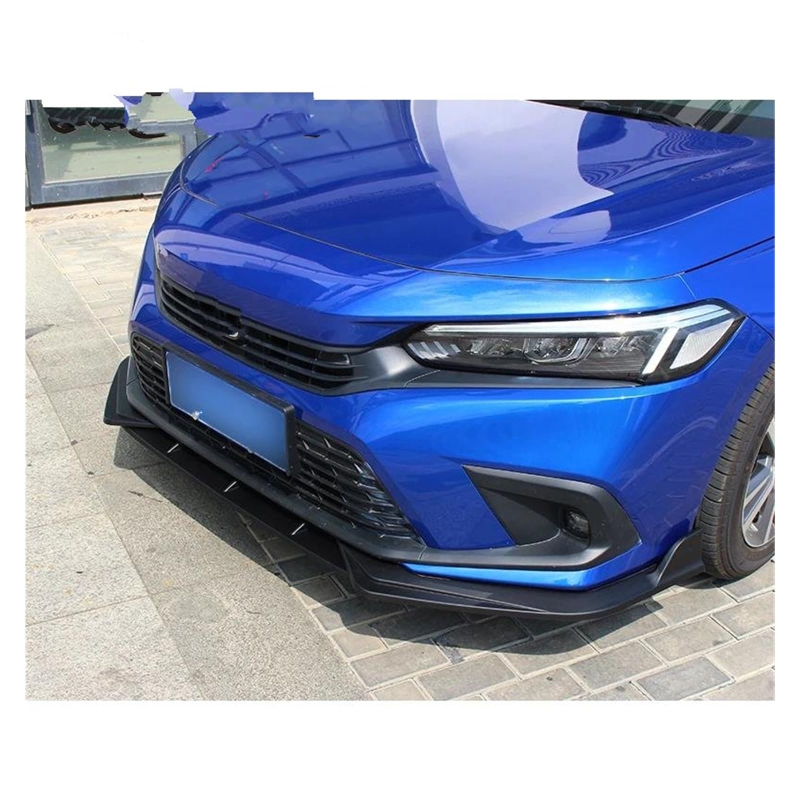 Frontstoßstange Lip Für Civic 11. 2022 Auto Segmentiert Sport Front Schaufel Stoßstange Körper Kit Splitter Außendekoration Modifiziertes Zubehör Frontstoßstange Spoiler(D) von Mtuqvma