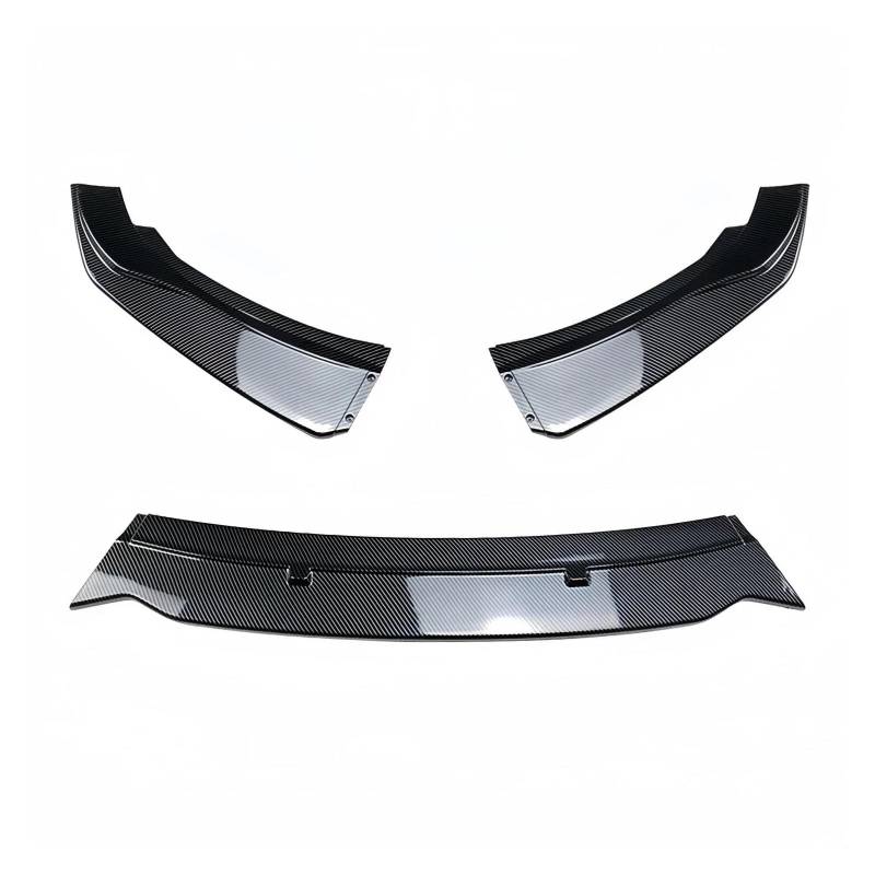 Frontstoßstange Lip Für F20 F21 116i 118i 120i 1 Serie 2011-2019 Carbon Look Body Kits Glänzend Schwarz Auto Front Stoßstange Splitter Lip Seite Spoiler Frontstoßstange Spoiler(Carbon Look) von Mtuqvma