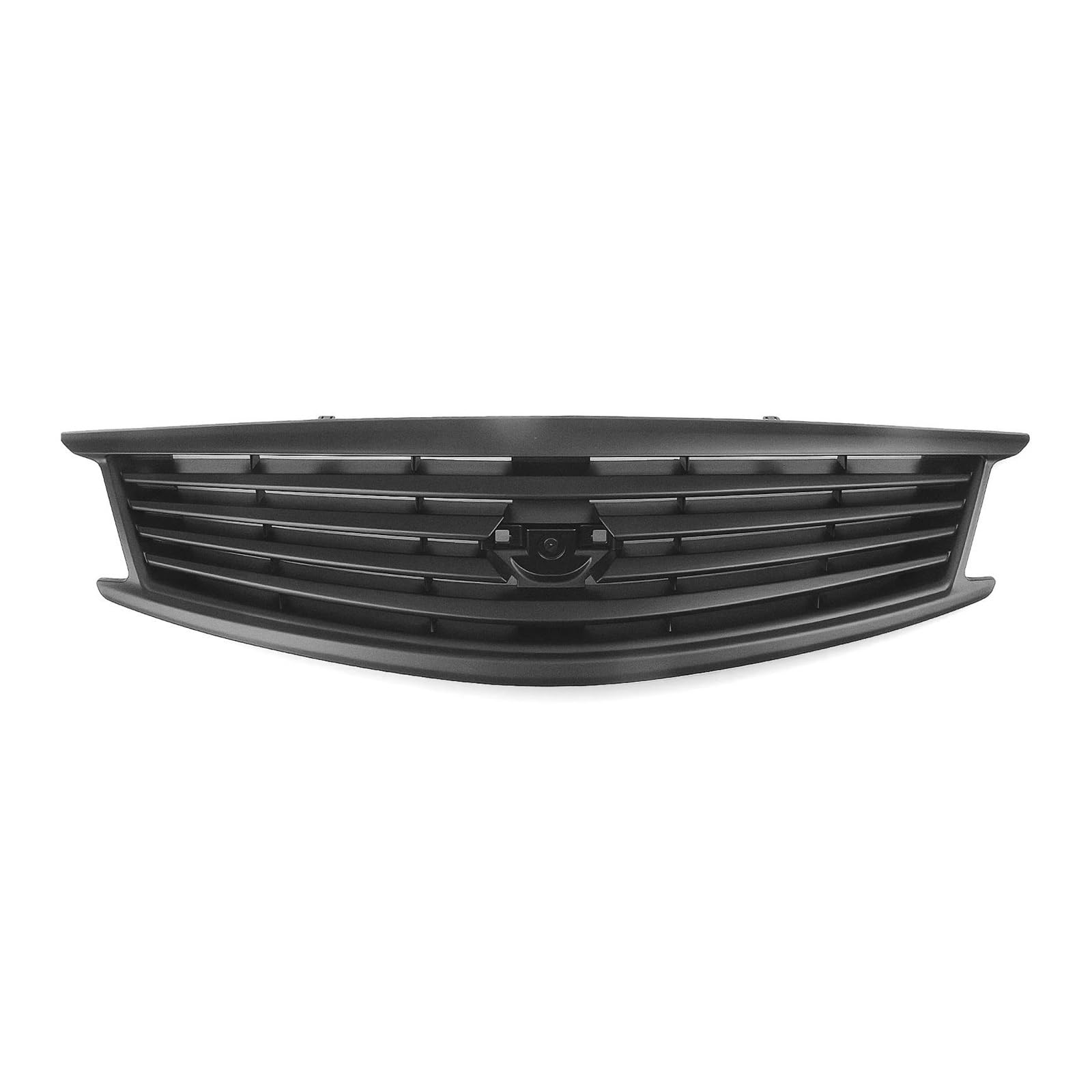 Frontstoßstange Lip Für Infiniti G25 G37 4-türige Limousine 2010–2013 Q40, Glänzend/matt Schwarz/Kohlefaser-Look, Kühlergrill, Oberes Stoßstangenhaubennetz Frontstoßstange Spoiler(Matte Black) von Mtuqvma