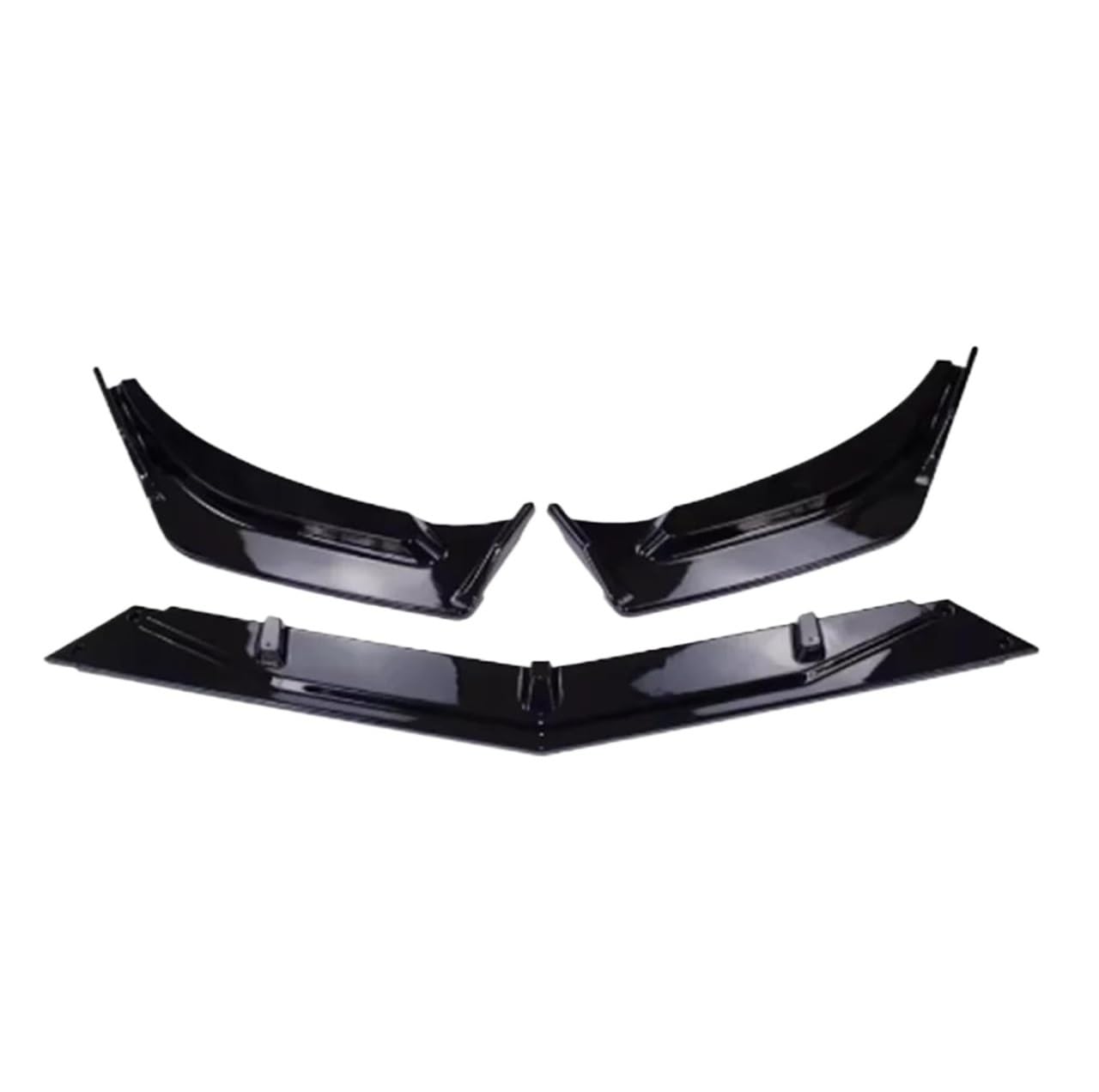 Frontstoßstange Lip Für Jaguar Für XE 2020-2024 Auto Front Stoßstange Splitter Lip Spoiler Diffusor Schutz Körper Kit Tuning Außen Zubehör Frontstoßstange Spoiler(Glossy Black) von Mtuqvma