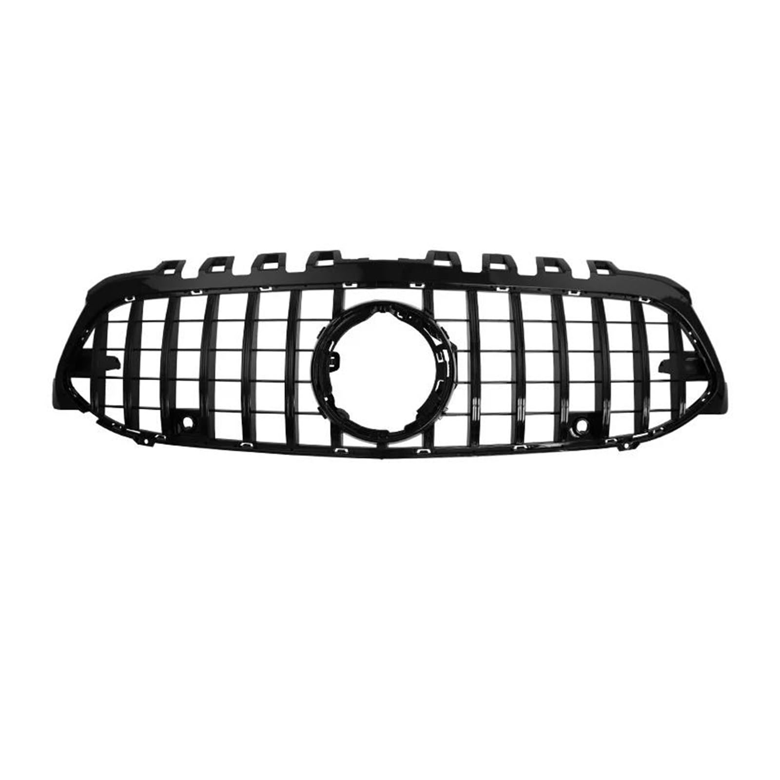 Frontstoßstange Lip Für W177 Für Benz A 2019-2022 A250 A200 A180 A220 A45 Kühlergrill Racing Stoßstangengrill Diamant Styling Zubehör Ersetzen Frontstoßstange Spoiler(GT Black) von Mtuqvma