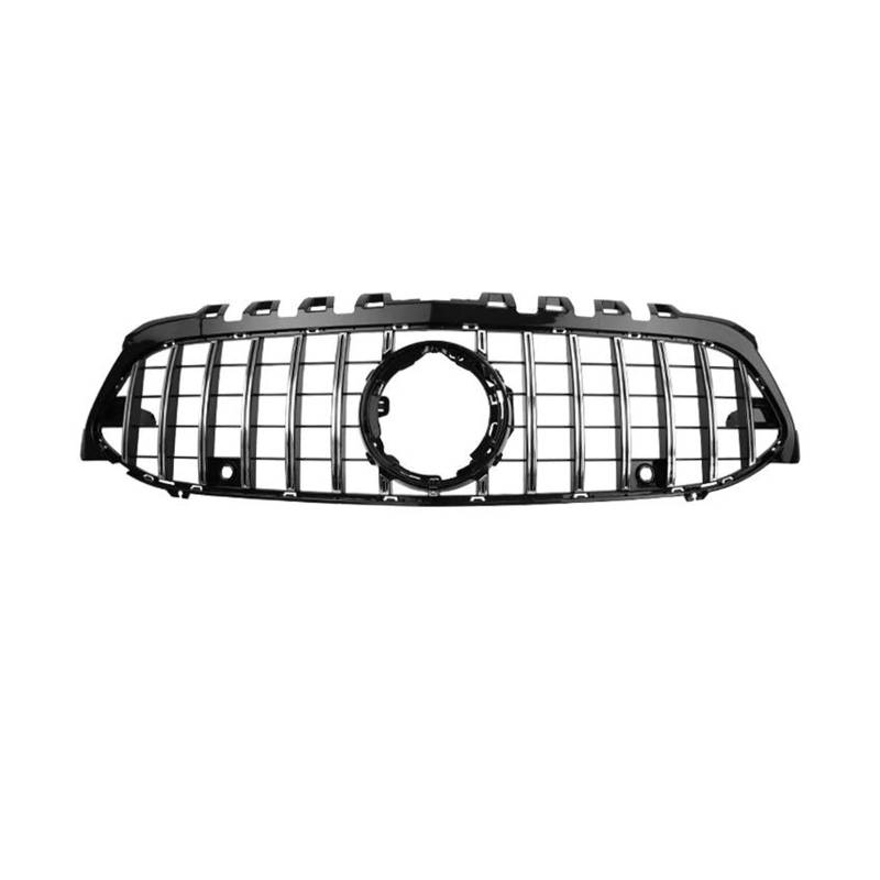 Frontstoßstange Lip Für W177 Für Benz A 2019-2022 A250 A200 A180 A220 A45 Kühlergrill Racing Stoßstangengrill Diamant Styling Zubehör Ersetzen Frontstoßstange Spoiler(GT Silvery) von Mtuqvma