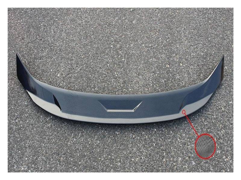 Kofferraum Flügel Spoiler Für Civic Für 11TH Gen 2021 2022 Limousine Hinten Stamm Spoiler Flügel Körper Kit Racing JDM Boot Lip Schwanz Auto Heckspoiler(Carbon Fiber Look) von Mtuqvma