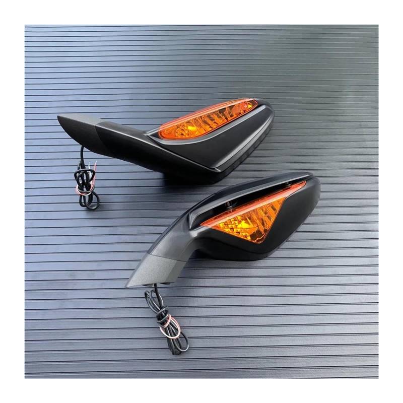 Motorrad Außenspiegel Motorrad Rückspiegel Außenspiegel mit Blinker Licht Für MV Für Agusta F3 675 800 2013-2020 Motorrad Rückspiegel Lenker Endspiegel von Mtuqvma