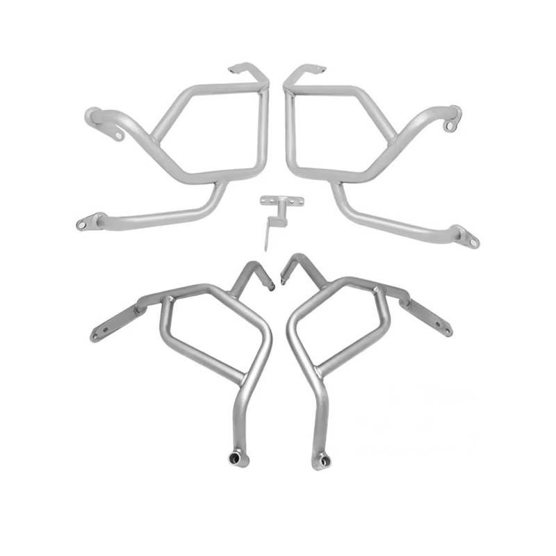 Motorrad Sturzbügel Für Tenere700 Für XT700Z 2019 2020 2021 2022 2023 Edelstahl Oberen Und Unteren Crash Bar Motor Schutz Stoßstange Schutz Crash Bar Motorschutz von Mtuqvma