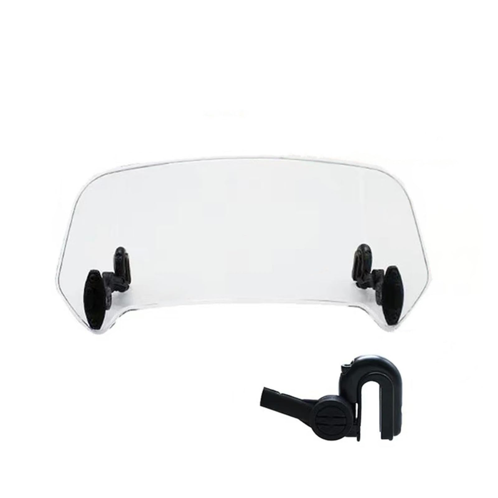 Motorrad Windschutzscheibe Windabweiser Für Kawasaki Für Suzuki Universal Motorrad Windschutzscheibe Verlängerung Einstellbare Spoiler Clamp-On Windschutzscheibe Deflektor Motorrad Vorderseite Windsch von Mtuqvma