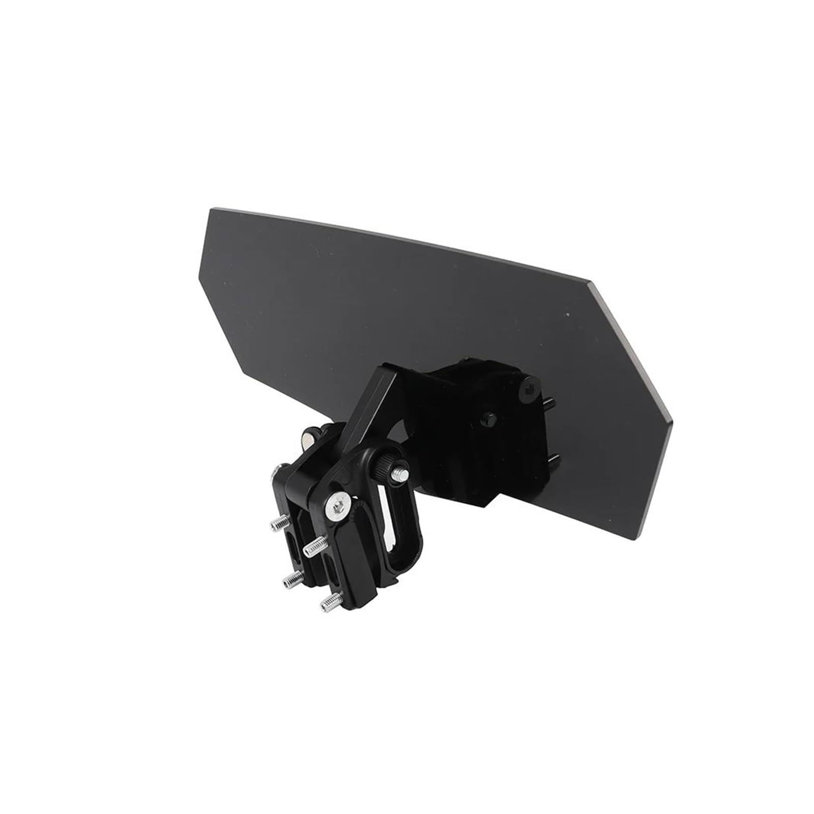 Motorrad Windschutzscheibe Windabweiser Für R1200GS Universal Motorrad Riser Clip Auf Windschutzscheibe Verlängerung Spoiler Air Deflektor Motorrad Vorderseite Windschutzscheibe(Black-Black Bracket) von Mtuqvma