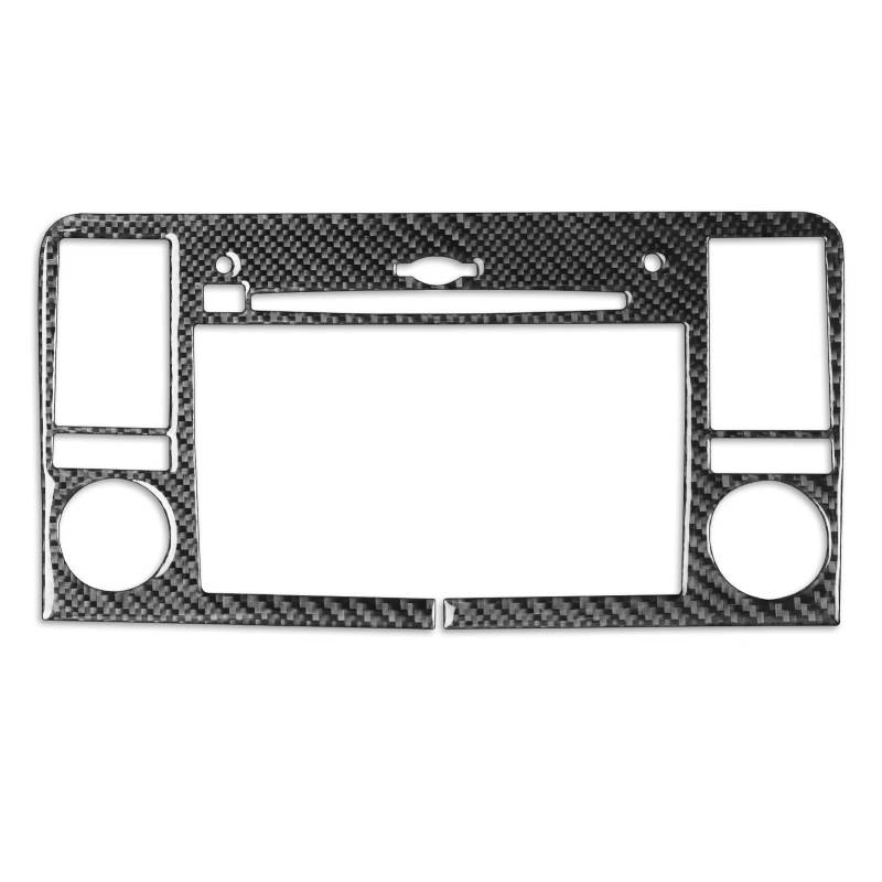 Schalttafelabdeckung Trims Für Benz M-klasse W164 2005-2011 Carbon Fiber Radio Navigation Panel Trim Abdeckung Dekoration Aufkleber Panel Schutz Rahmen Trim Aufkleber(Black B) von Mtuqvma