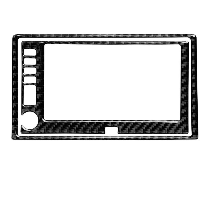 Schalttafelabdeckung Trims Für Chevrolet Für Corvette C6 2005-2007 LHD Carbon Fiber Zentrale Navigation Panel Abdeckung Trim Aufkleber Aufkleber Panel Schutz Rahmen Trim Aufkleber von Mtuqvma