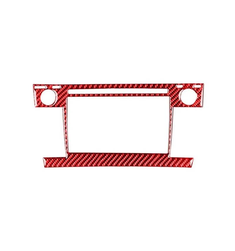 Schalttafelabdeckung Trims Für Toyota Für Prius 2012-2015 Konsole Taste Panel Trim Zubehör Carbon Faser Aufkleber Abdeckung Trim Panel Schutz Rahmen Trim Aufkleber(Red Style A 1pcs) von Mtuqvma