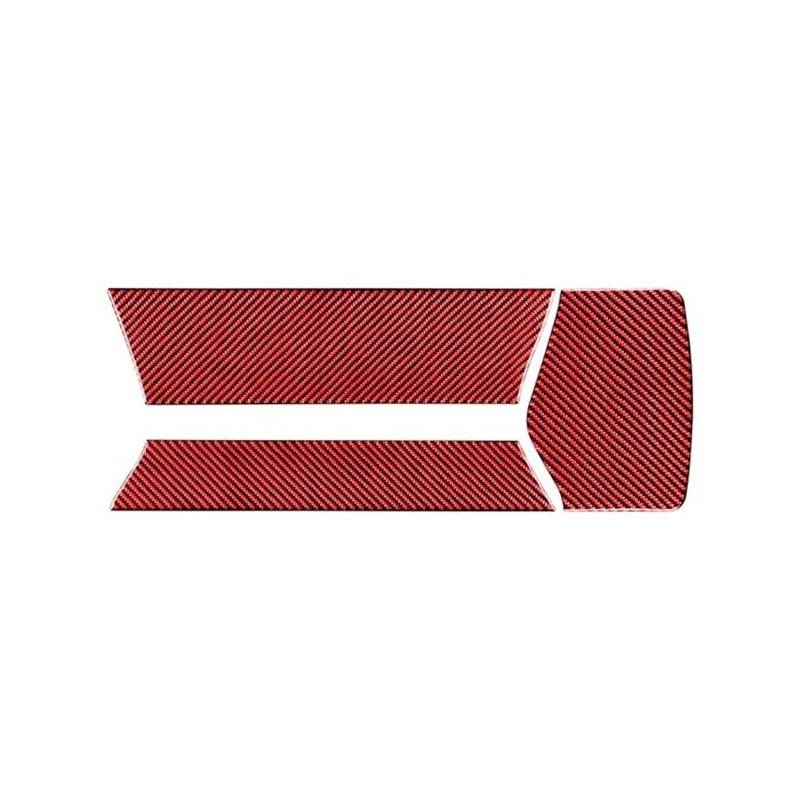 Schalttafelabdeckung Trims Für Z4 Serie G28 G29 2019-2023 Carbon Fiber Zubehör Innen Auto Zentrale Armlehne Box Panel Trim Abdeckung Panel Schutz Rahmen Trim Aufkleber(RED) von Mtuqvma