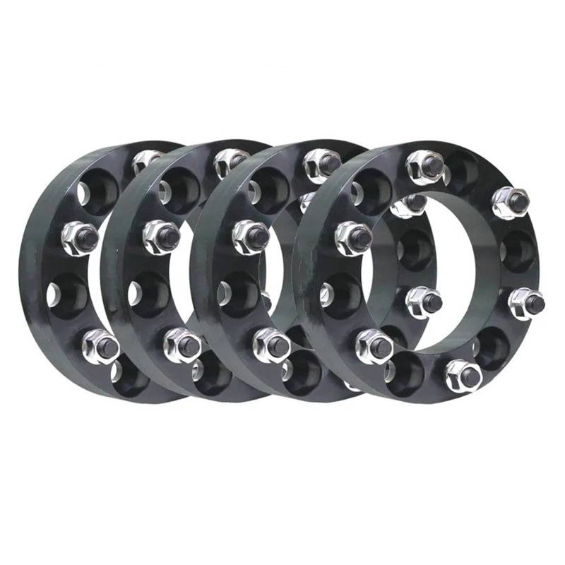 Spurverbreiterungen FÜR Toyota FÜR Landcruiser FÜR Patrol FÜR Pajero FÜR HILUX 24 4 Stücke 30/35/38 MM 6 Stud SPURVERBREITERUNGEN 6x139,7 Auto Rad Distanzstück Adapter(4pc Black 25mm) von Mtuqvma