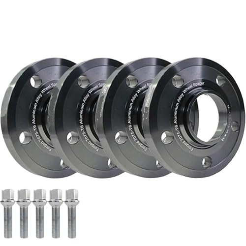 Spurverbreiterungen Für Benz 15/20mm 4 Stücke 5x11 2 66,6 Hub Centric Schwarz T6-7075 Spurverbreiterung Mit Erweiterten Radschrauben Auto Rad Distanzstück Adapter(4PCS 7075 15mm) von Mtuqvma