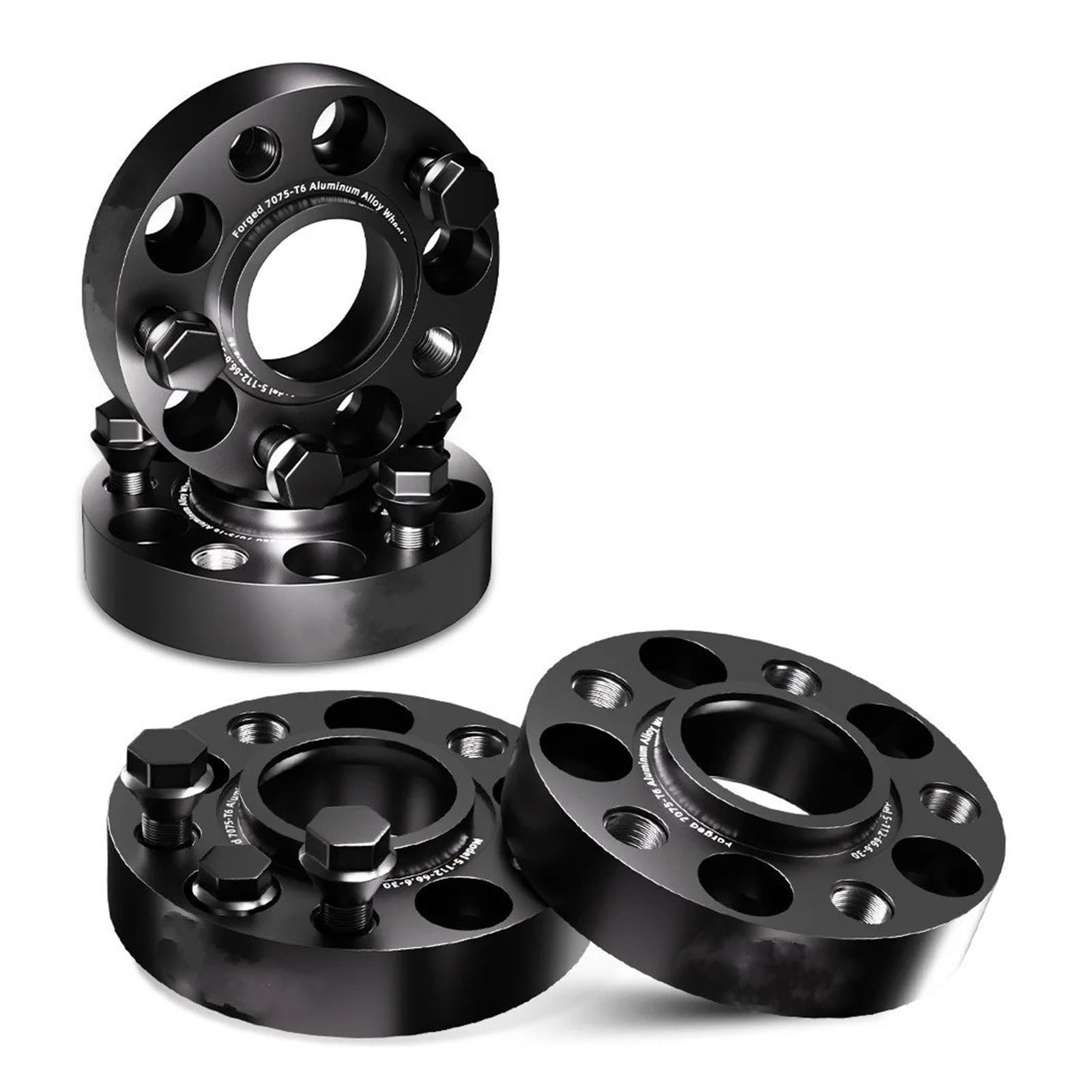 Spurverbreiterungen Für Cadillac Für CT5 2019-2023 2024 2/4 Stücke 5x120 CB 66,9mm M14x 1,5 Hub Centric Schwarz Geschmiedet Rad Spacer Flansch Plate15/20/25/30/35mm Auto Rad Distanzstück Adapter(4pcs von Mtuqvma