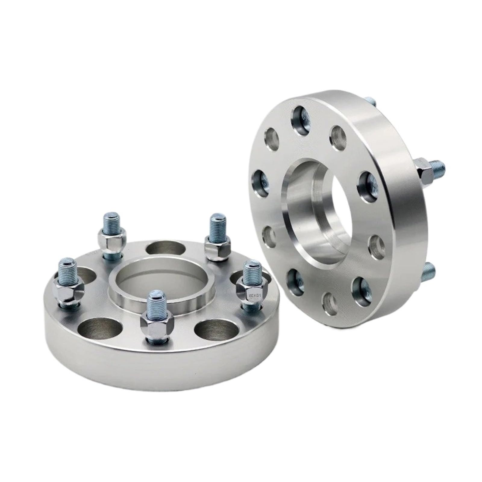 Spurverbreiterungen Für Chevrolet Für Corvette 2020-Nach M14xP 1,5 2 Stück 15/20/25/30/35mm PCD 5x120 CB 66,9mm Rad Spacer Adapter 5 Lug Auto Rad Distanzstück Adapter(2PCS 20mm Silver) von Mtuqvma