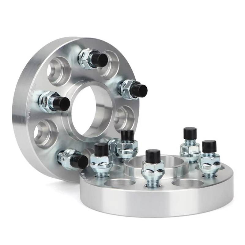 Spurverbreiterungen Für DODGE Universal Auto 2 Stück PCD 5x114,3 15/20/25/30/35/40mm Hubcentric 67,1mm Aluminium Rad Spacer 5 Lug ANZUG Spurverbreiterung(2pcs 25mm Silver) von Mtuqvma