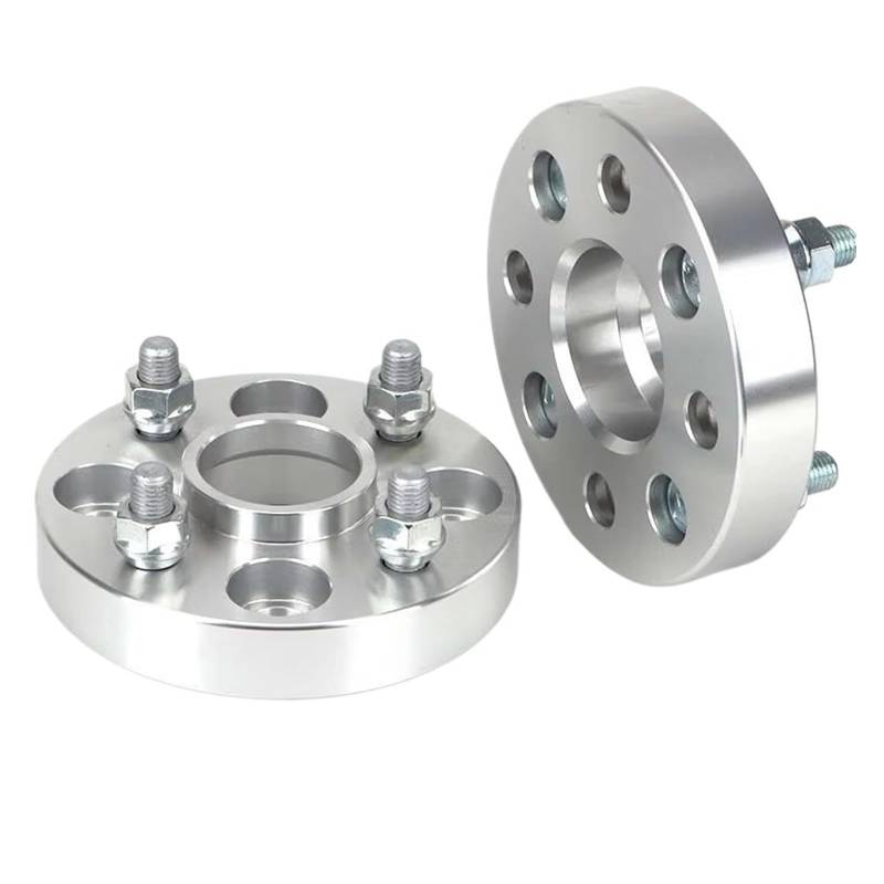 Spurverbreiterungen Für FORD 2 Stück PCD 4X108 CB 63,4 Mm 20/25/30/35/40 Mm Spurverbreiterungsadapter Spurverbreiterung(2PCS 15mm Silver) von Mtuqvma