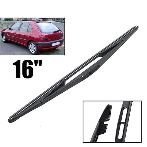 Scheibenwischer 16" Heckwischerblatt for Peugeot 306 1999-2003 Windschutzscheibe Windschutzscheibe Heckscheibe von Muarted