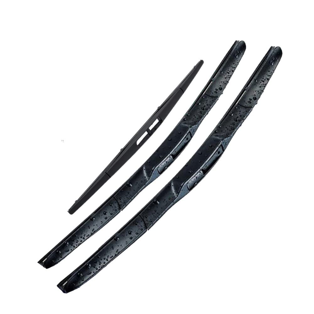 Scheibenwischer vorne und hinten Wischerblätter Set for Mitsubishi Pajero Montero Shogun Sport 15-22 Windschutzscheibe Windschutzscheibe 22"+18"+10" von Muarted