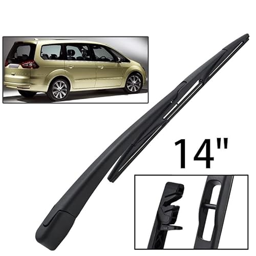 Muarted Wischer 14" Heckwischerblatt & Arm Set Kit for Ford Galaxy MK3 2006–2014 Windschutzscheibe Windschutzscheibe Heckscheibe von Muarted