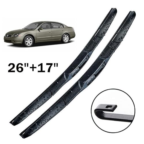 Wischer vorne Hybrid Wischerblätter for Altima 2002-2006 Windschutzscheibe Windschutzscheibe Frontscheibe 26 "+ 17" von Muarted