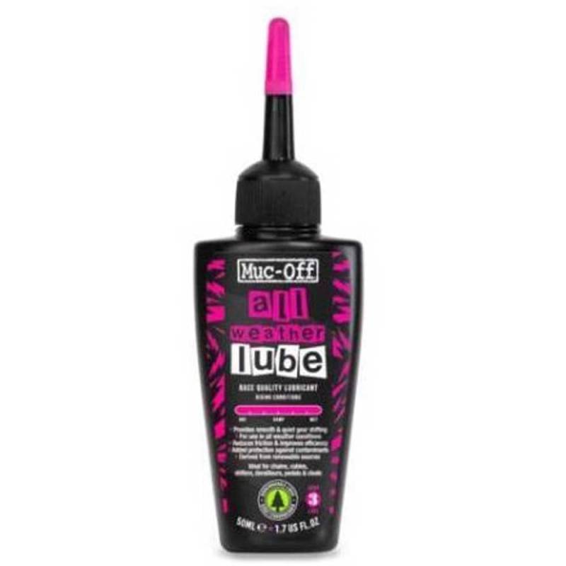 Muc-Off All-Weather Chain Lube, 50 ml, biologisch abbaubares Schmiermittel für Fahrradkette, für alle Bedingungen formuliert, geeignet für alle Arten von Fahrrädern von Muc-Off