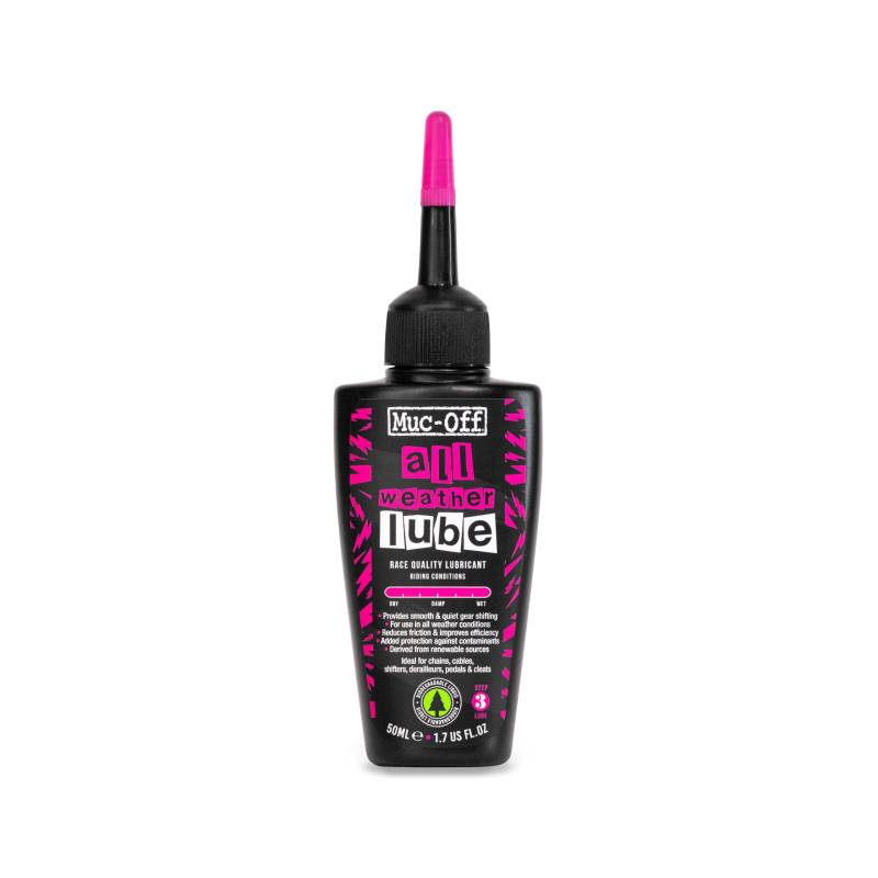 Muc-Off All-Weather Fahrradkettenschmiermittel – 50 ml – Biologisch abbaubares Schmiermittel für alle Wetterbedingungen – für alle Arten von Fahrrädern von Muc-Off