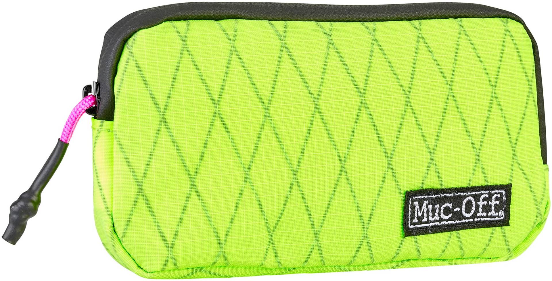 Muc-Off Essentials Wasserfeste Tasche – Robustes Neon 900D Polyester - Wasserabweisende Fahrradtasche - Fahrrad Zubehör zur Aufbewahrung von Ersatzschläuchen, Reifenhebern oder Handy von Muc-Off